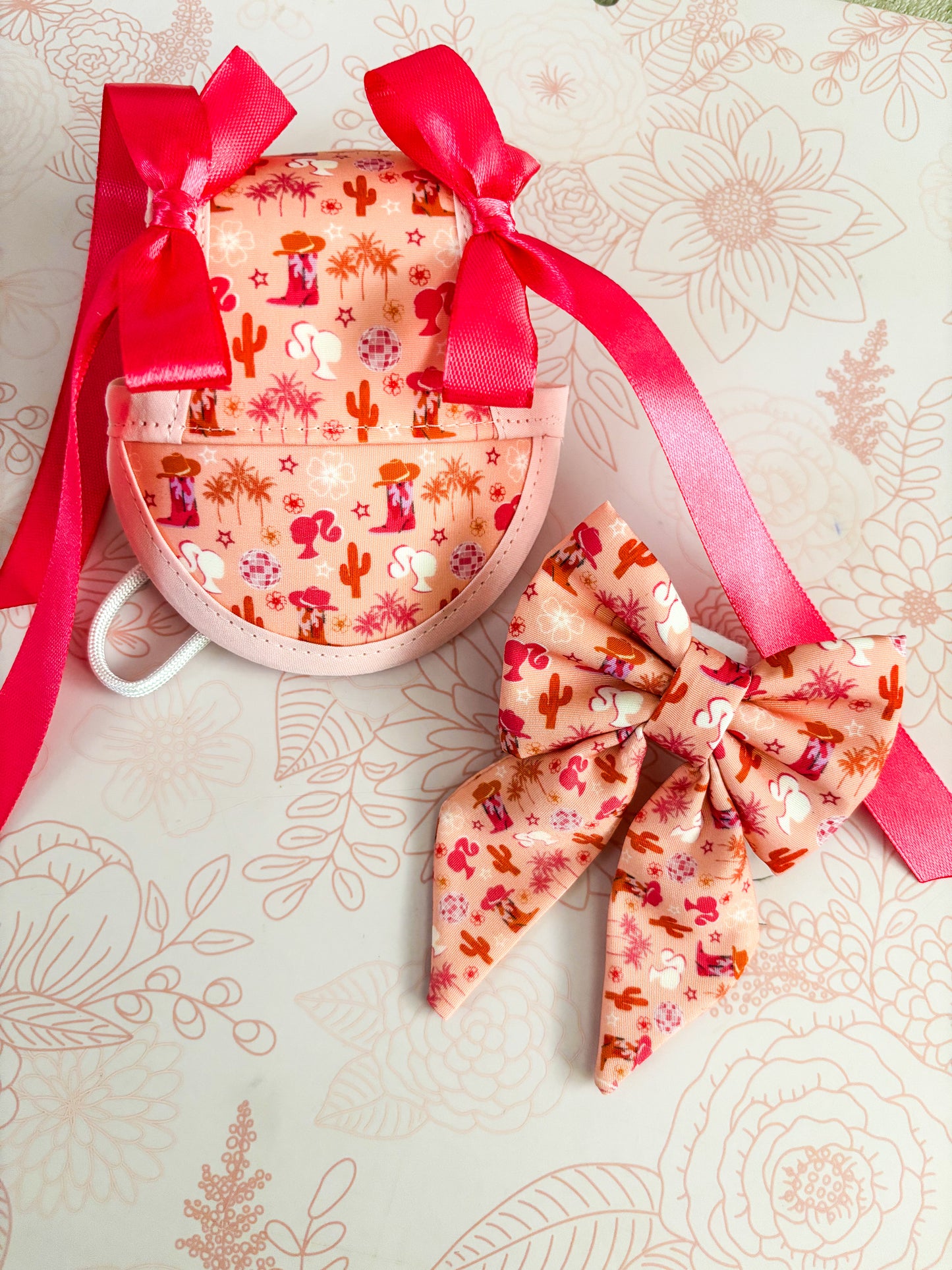 Cowgirl Barbie| Bows | Bandanas | Butterfly Bow | Hat | Sublimation Design Collars & More