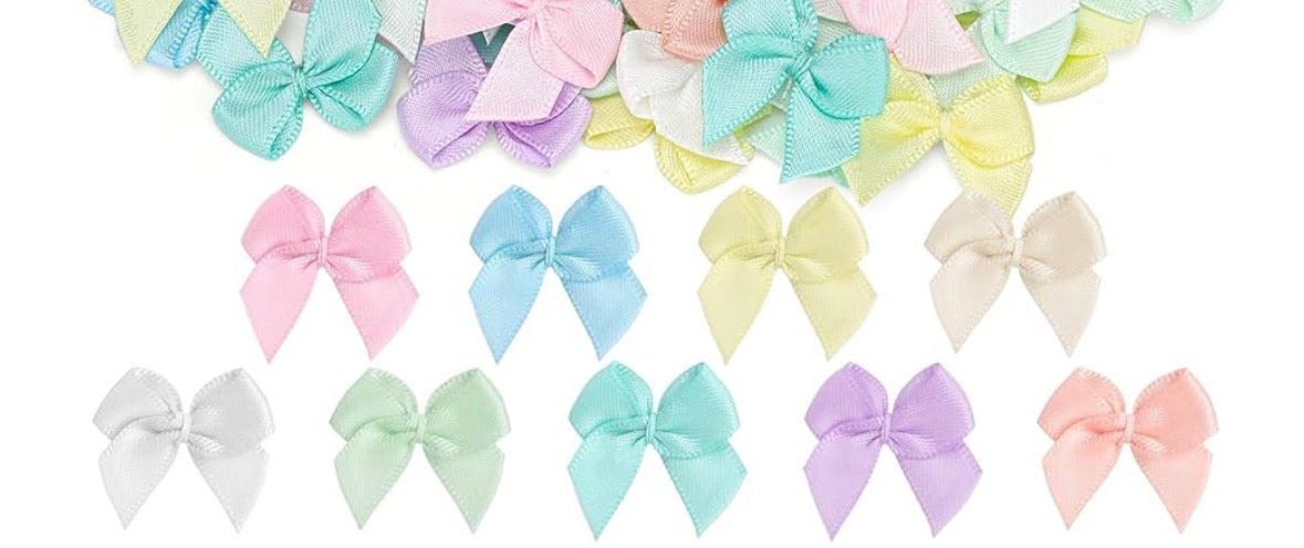 Mini 1” bows- Add on for hats