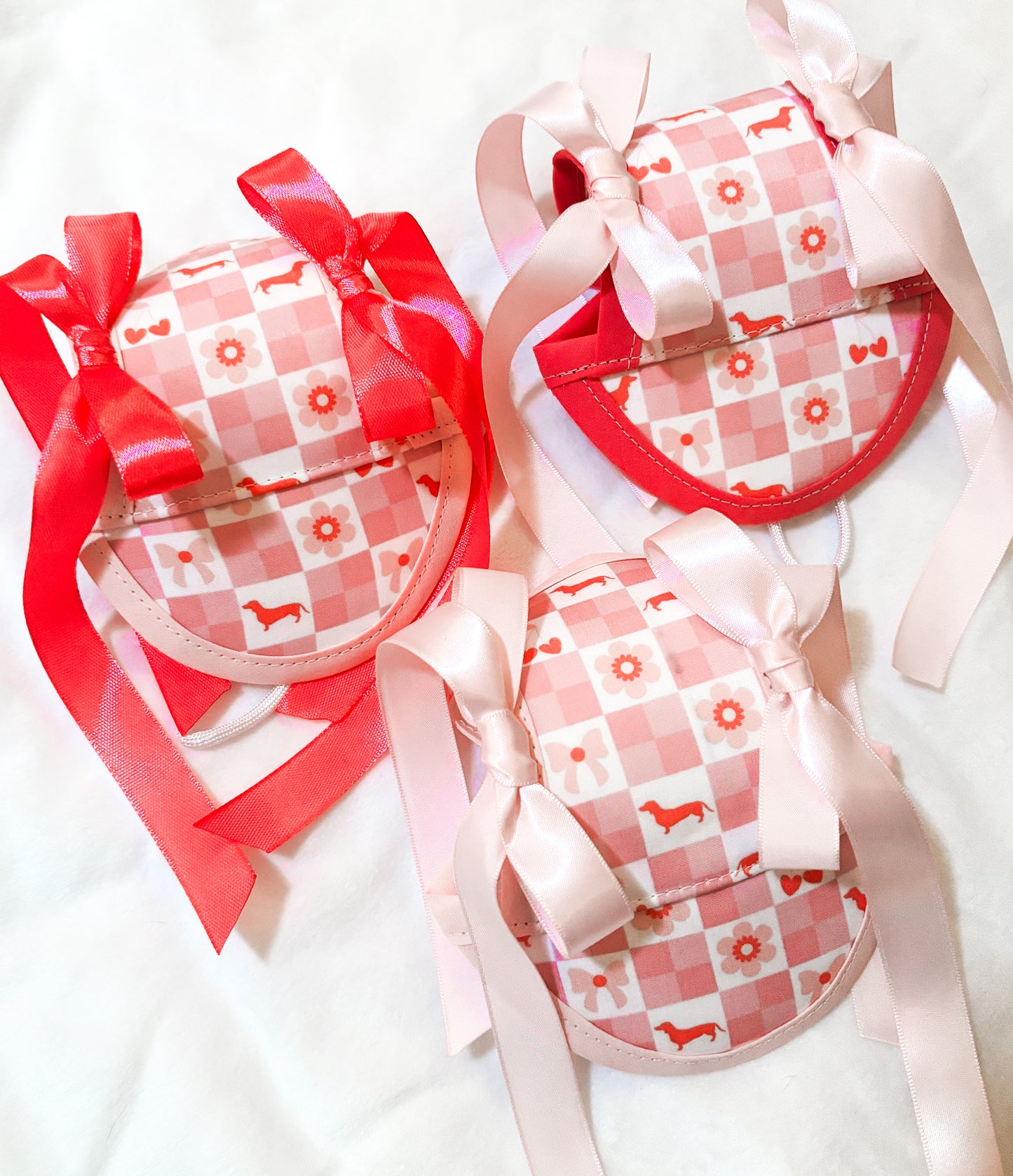 Pink Ween plaid | Bows | Bandanas | Butterfly Bow | Hat | Collars & More