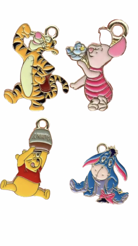 Winnie the Pooh Charms | Piglet | Eeyore | Tigger