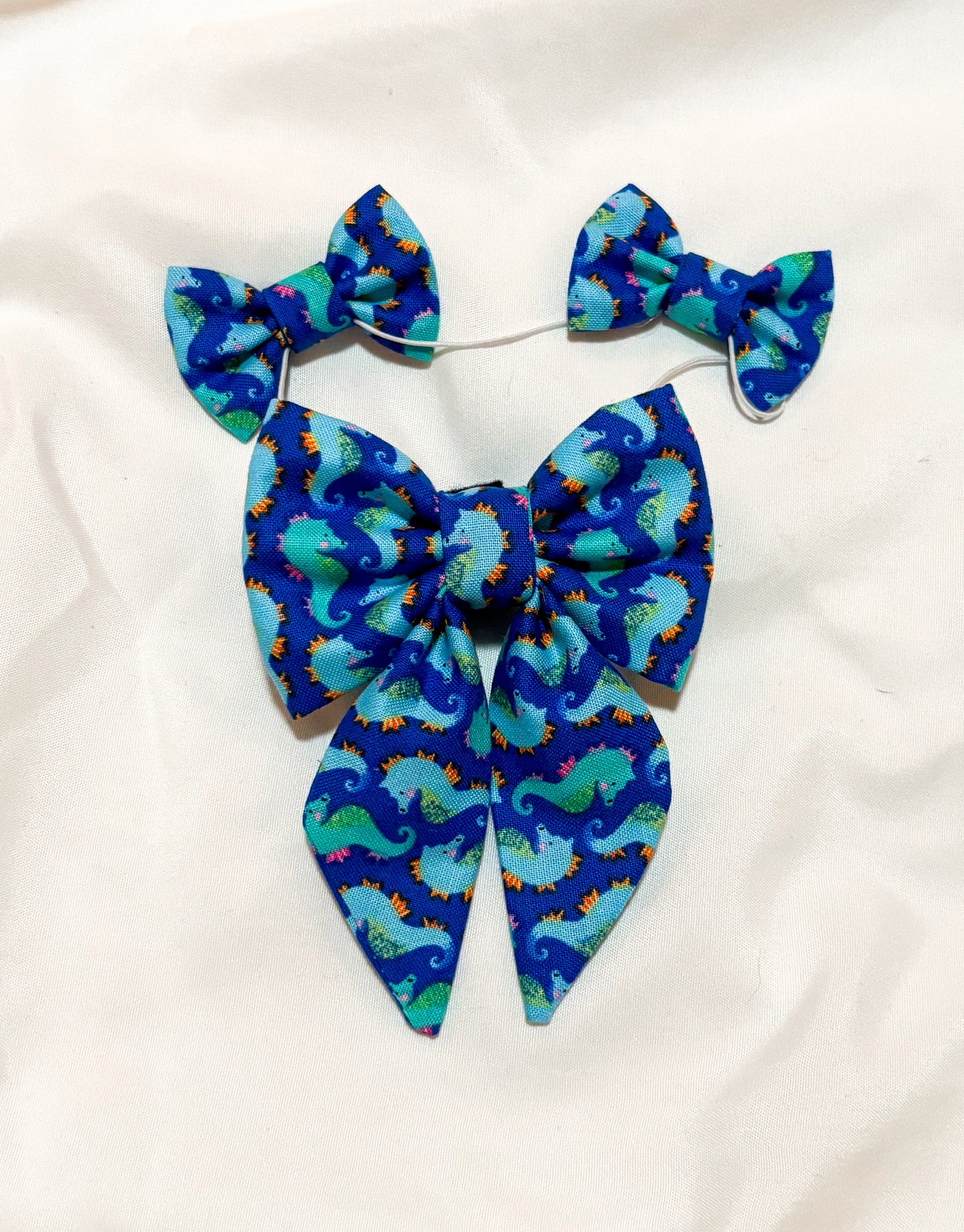 Blue Seahorse | Bows | Bandanas | Butterfly Bow | Hat | Collars & More