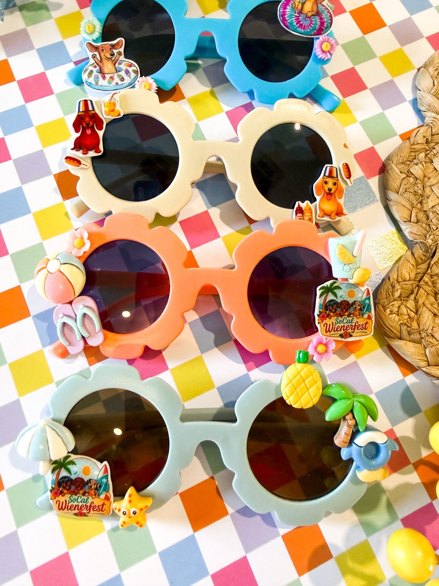 5” Flower Sunglasses-Full Customization