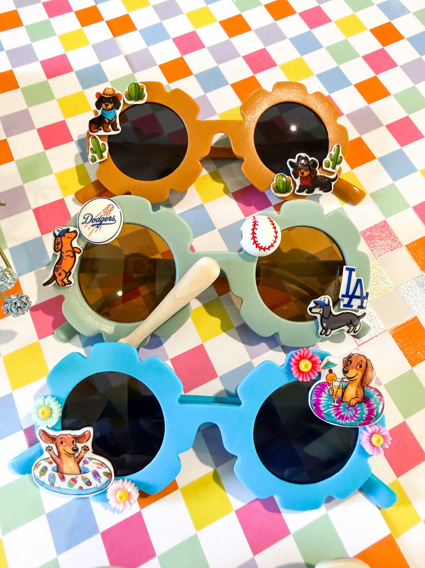 5” Flower Sunglasses-Full Customization