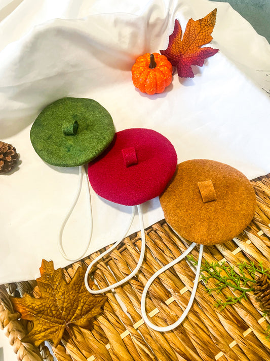 Beret Hat | Fashion Hat | Winter Outfit | Dog Hat