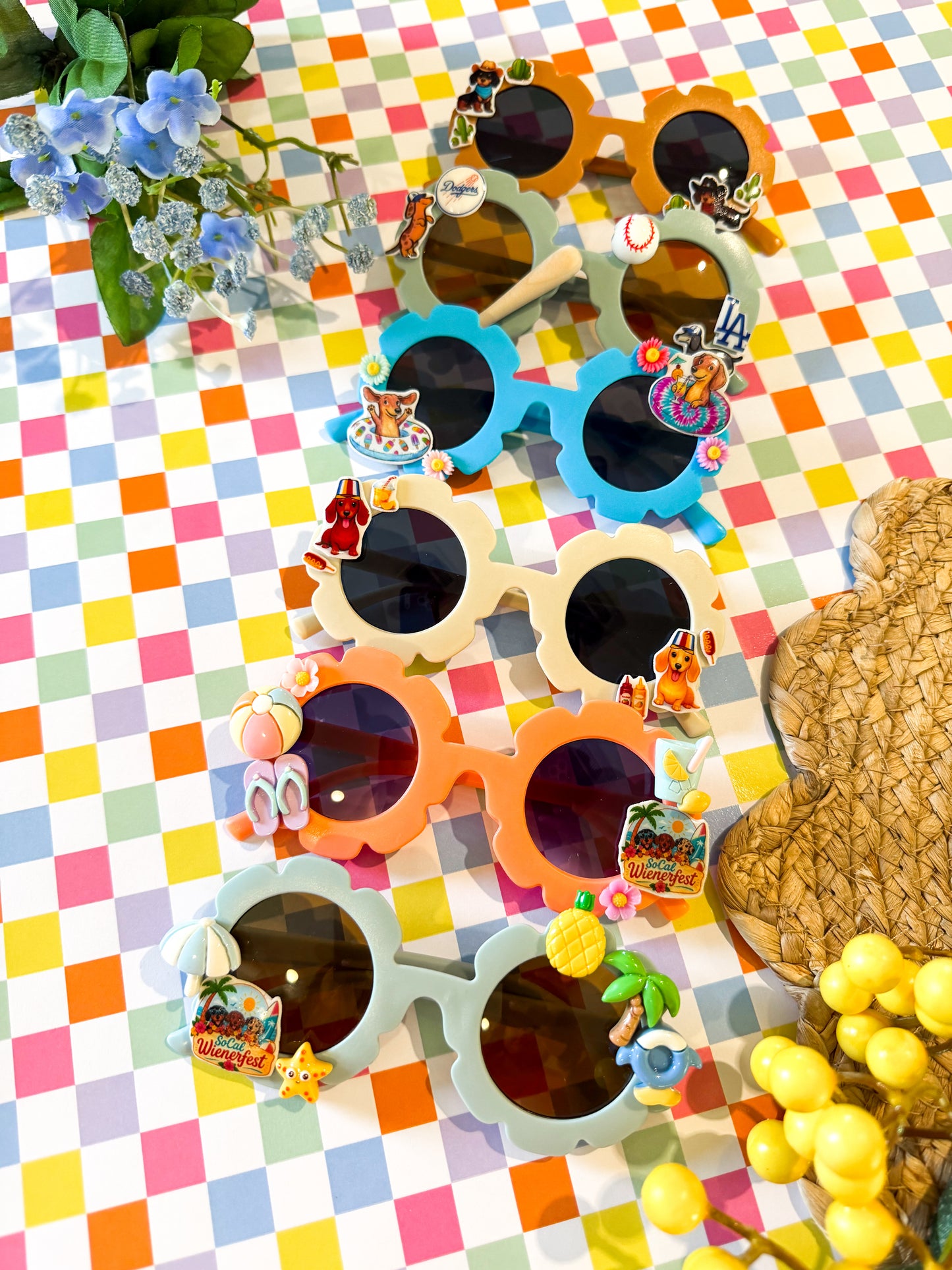 5” Flower Sunglasses-Full Customization