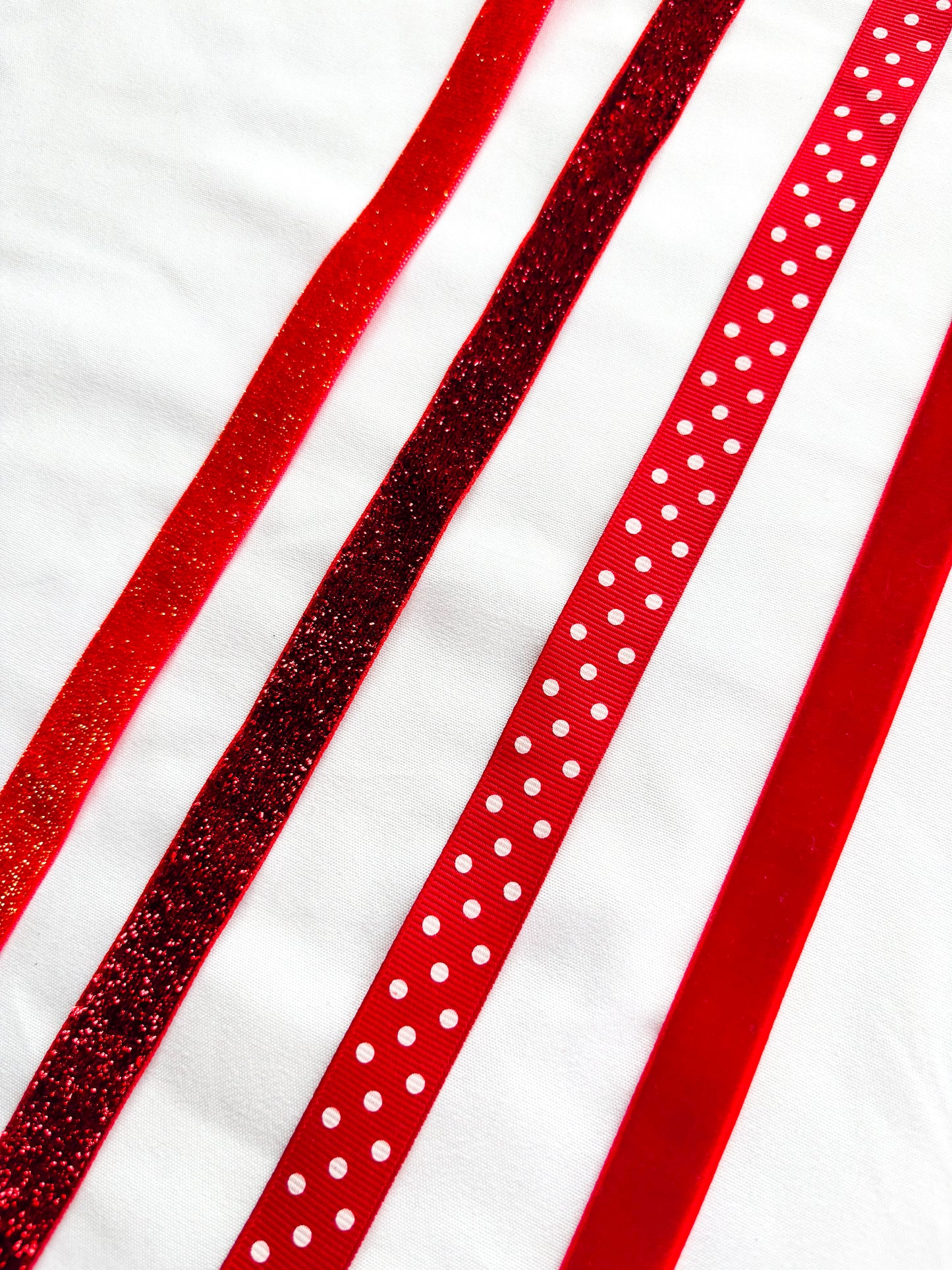 Add On Heart Ribbon Bows Pair For Hats; “Coco Effect” ; Mini Coco Chanel Inspired