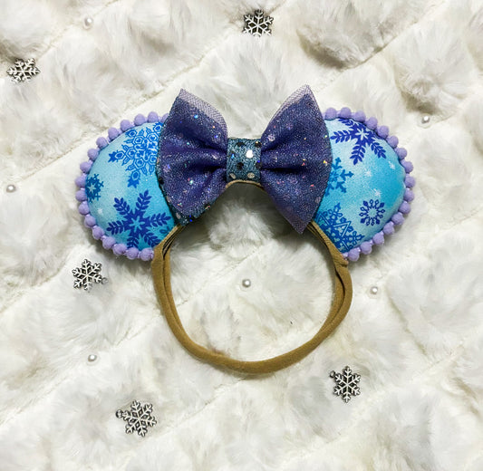 Glitter Blue Purple Wonderland Disney Ears