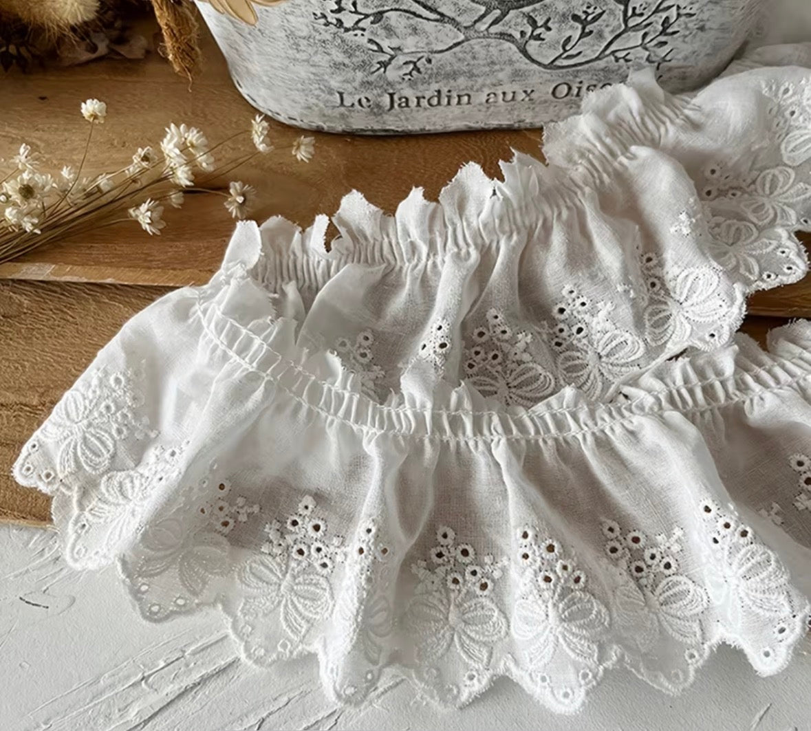 Bow eyelet Trimming for Bandanas