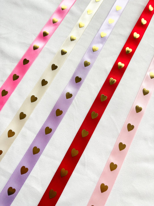 Add On Heart Ribbon Bows Pair For Hats; “Coco Effect” ; Mini Coco Chanel Inspired