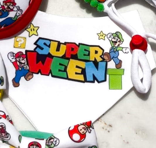 Super Mario Bandanas- Super Ween/ Customizable