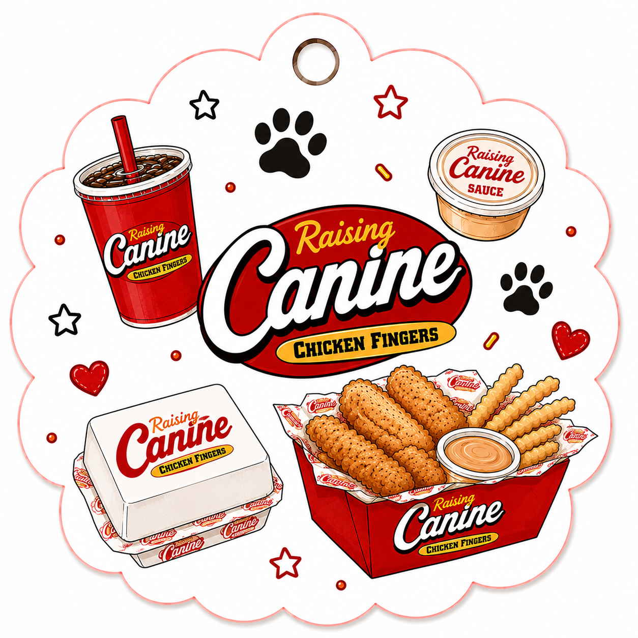 Theme charms to match Wag & Snack