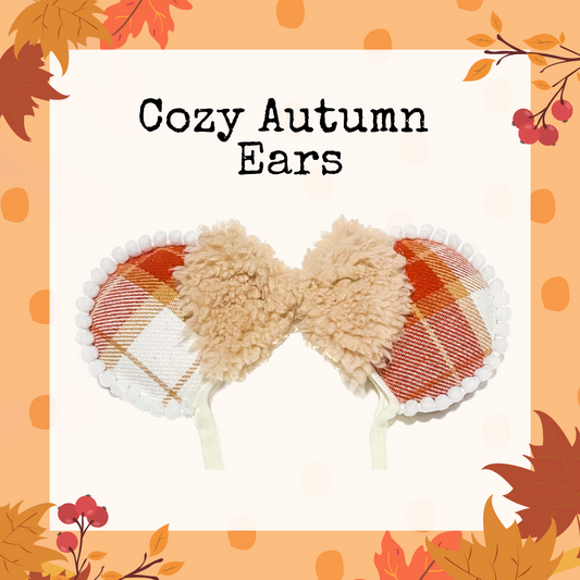 Cozy Autumn | Fall flannel/sherpa Disney Ears