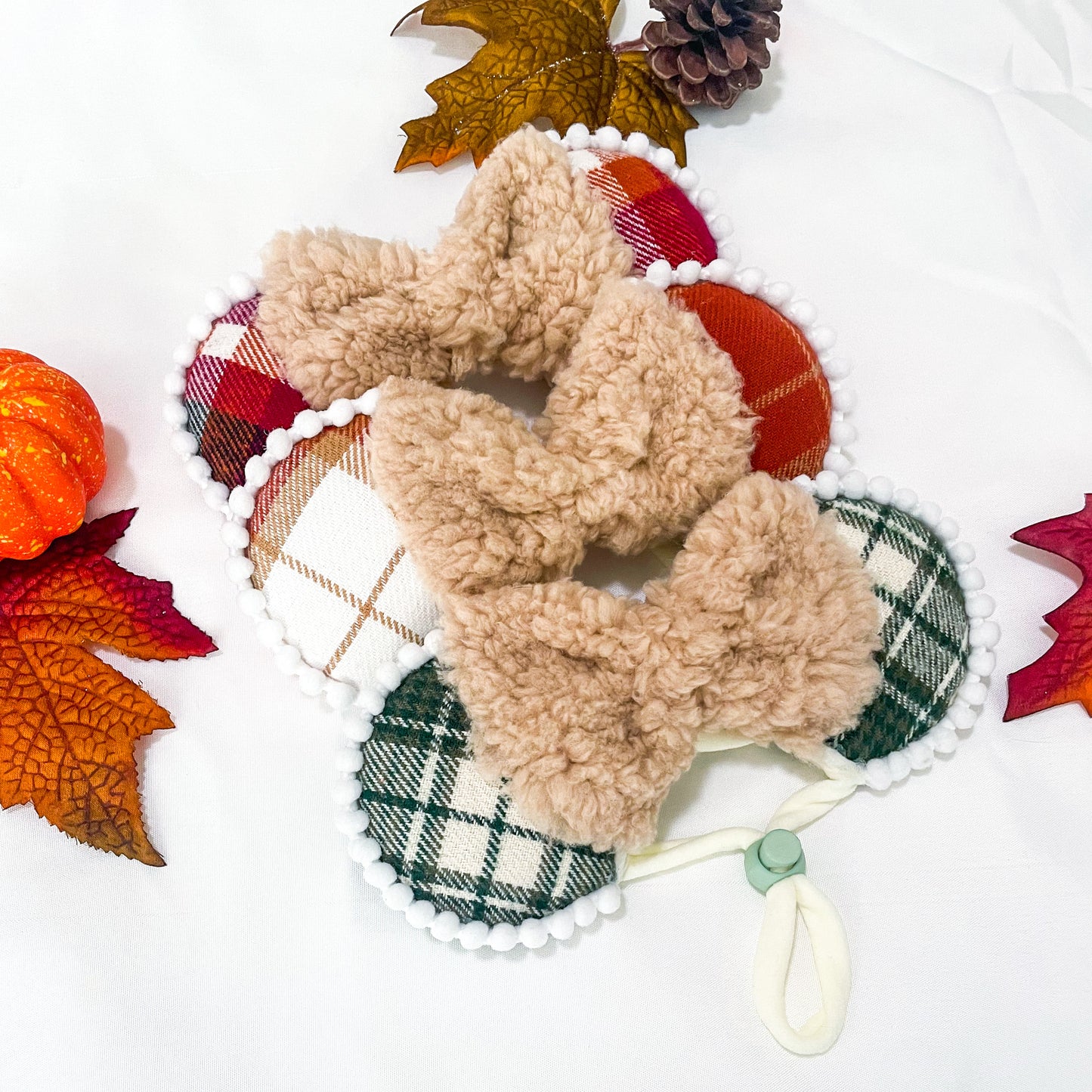 Cozy Autumn | Fall flannel/sherpa Disney Ears