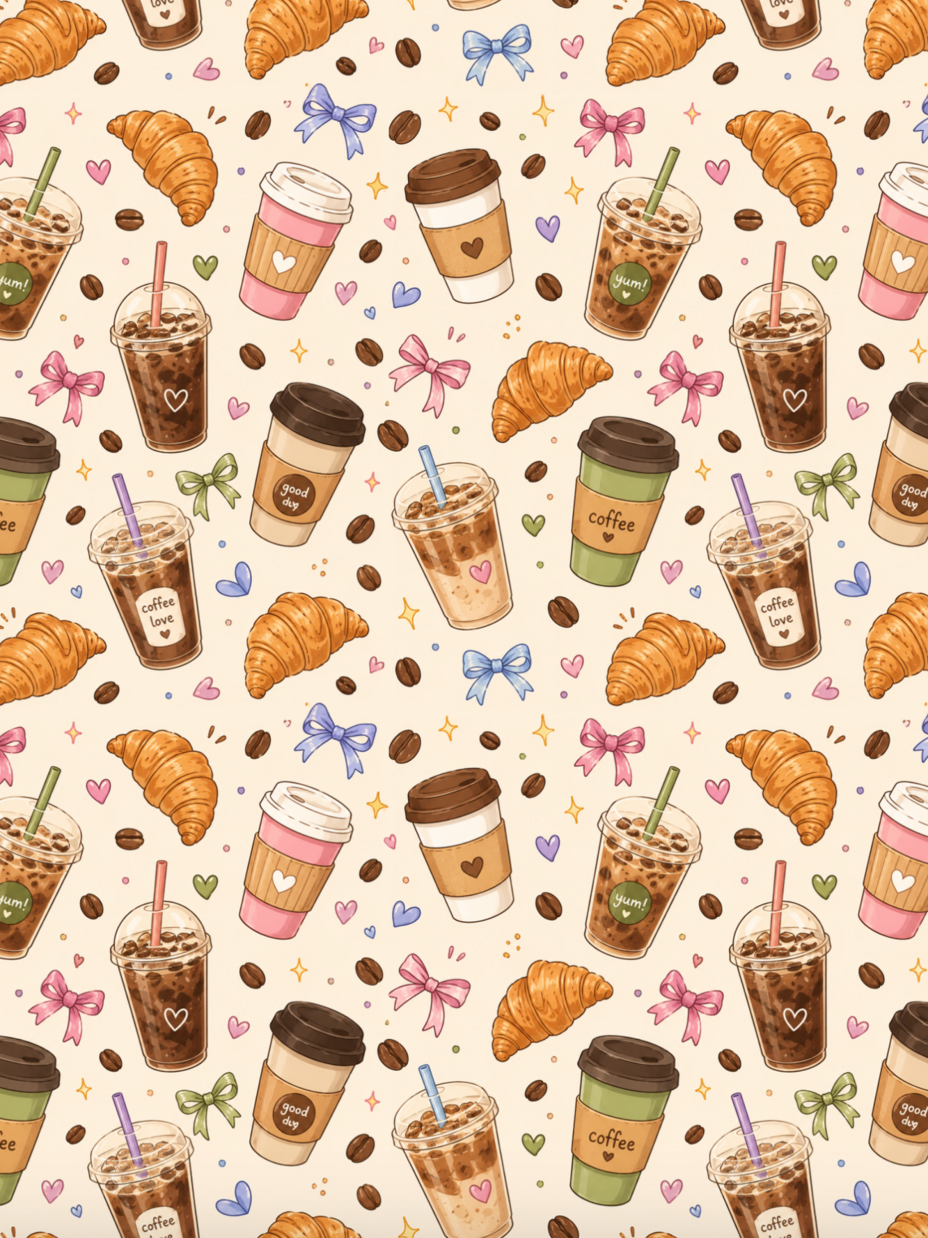 Croissant & Coffee | Bows | Bandanas | Butterfly Bow | Hat & More