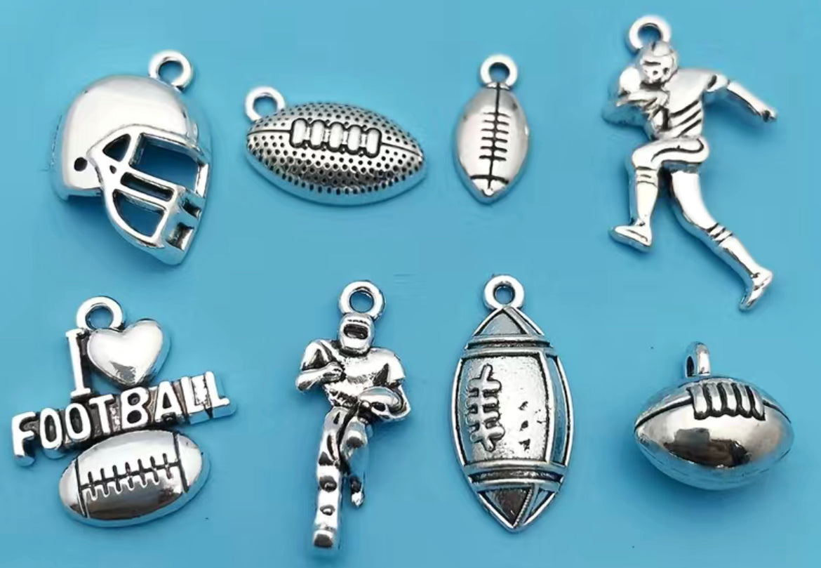 Football Charms~ Charms for Bows/Collars & Bandanas