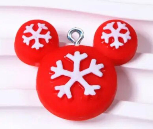 ADD ON-Winter Charms | Mickey Snowflake Head