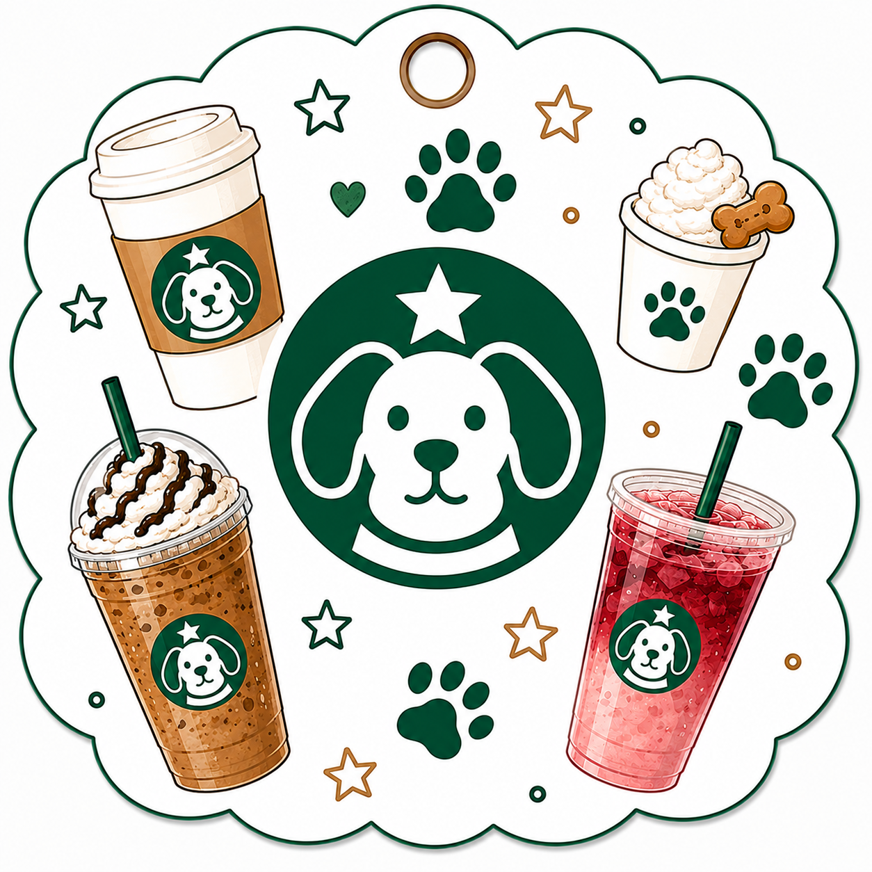 Theme charms to match Wag & Snack