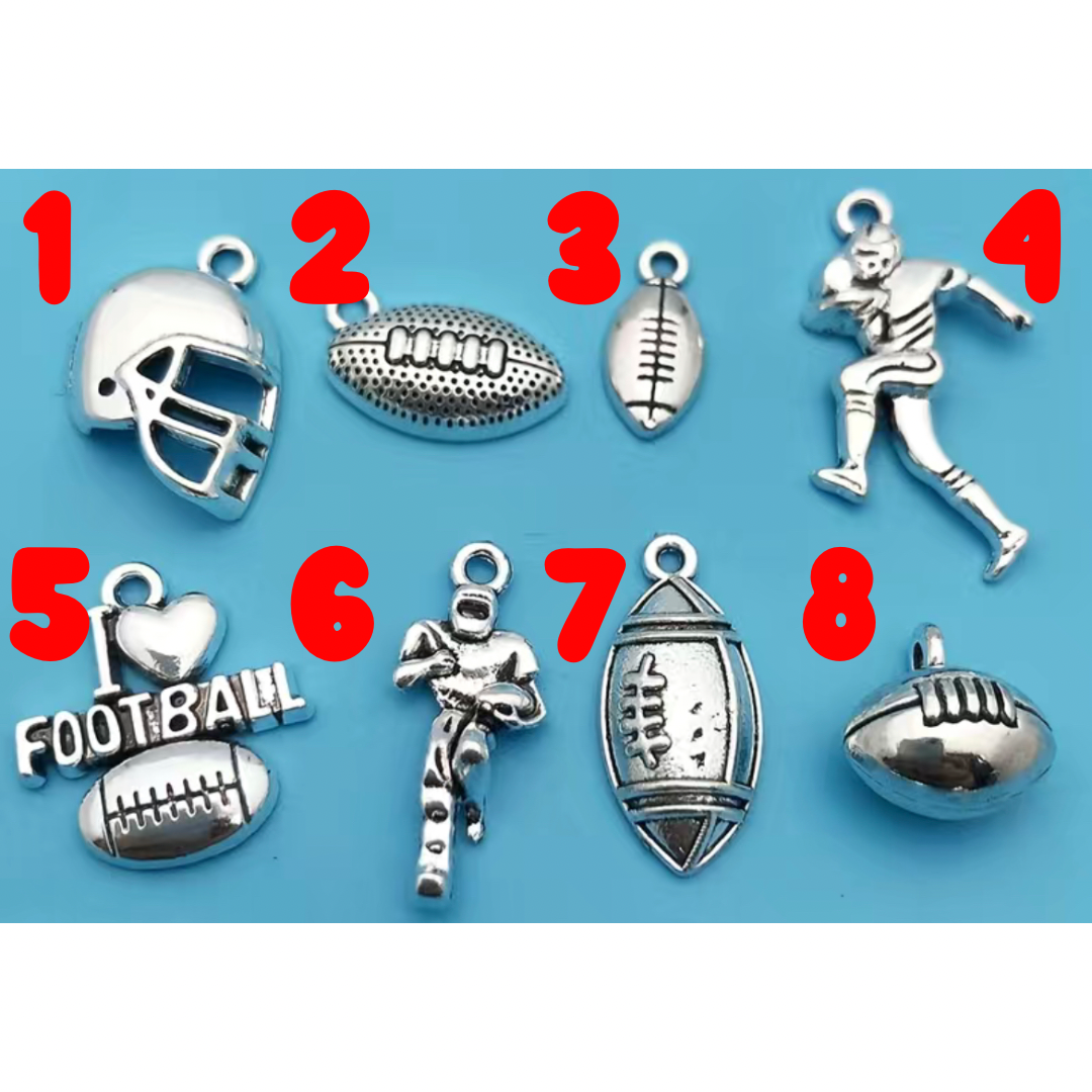 Football Charms~ Charms for Bows/Collars & Bandanas