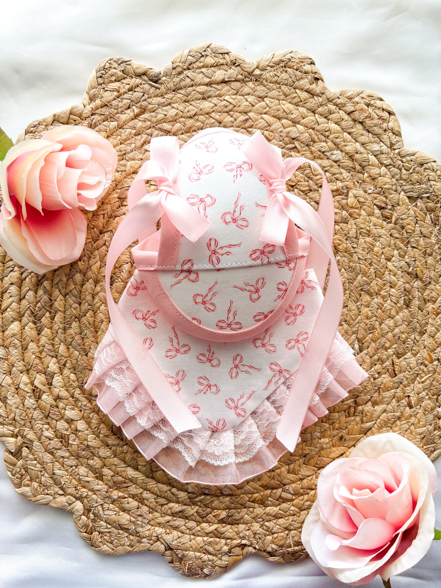 Add On Ribbon Bows Pair For Hats; “Coco Effect” ; Mini Coco Chanel Inspired