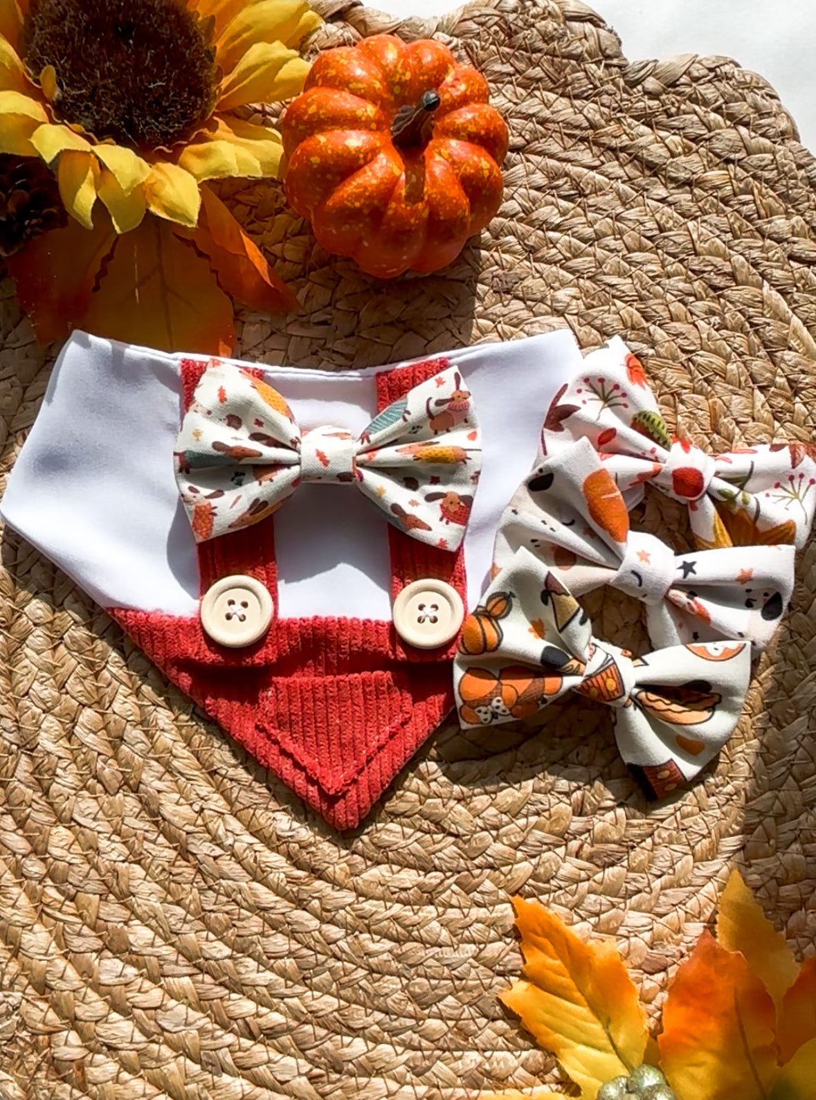 Fall Boy Overalls | Exchangeable Bow Tie Bundle of 4 Bow Ties | Corduroy Overalls | Fall Bows