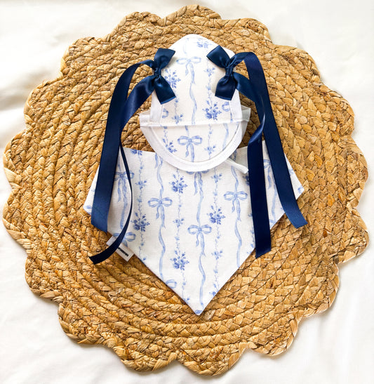 Blue Coquette | Daily Print | Bows | Bandanas | Butterfly Bow | Hat | Collars & More