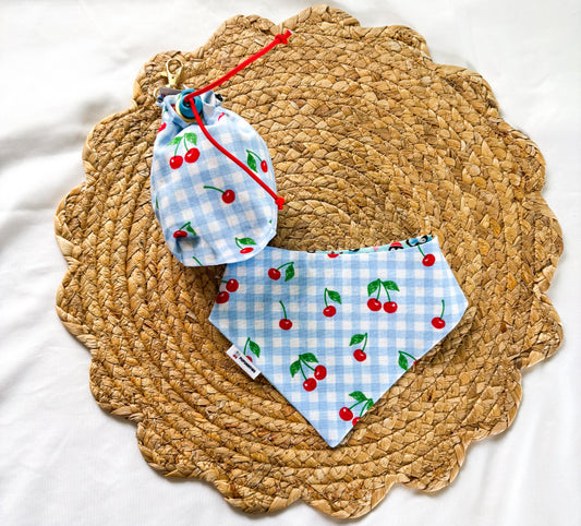 Cherry Picnic | Daily Print | Bows | Bandanas | Butterfly Bow | Hat | Collars & More