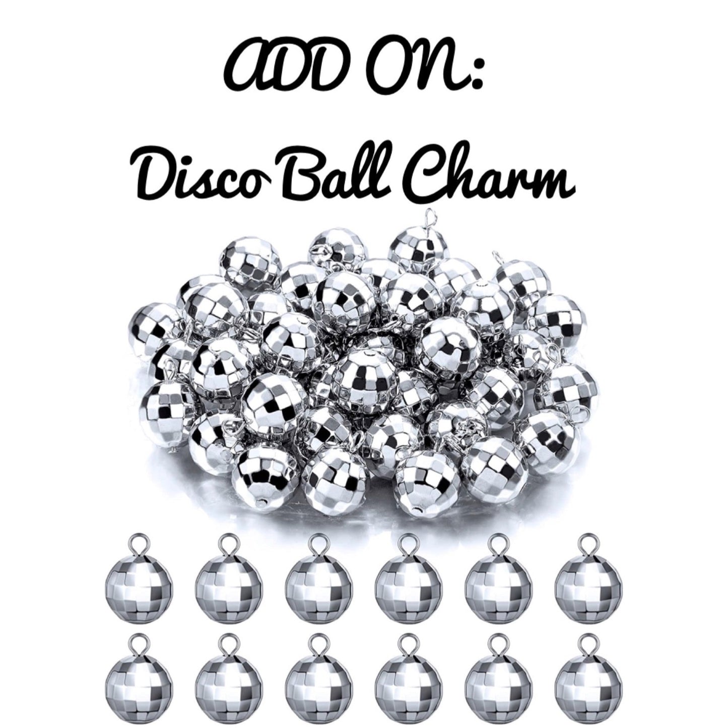 Disco Ball Charms~ Charms for Bows/Collars & Bandanas