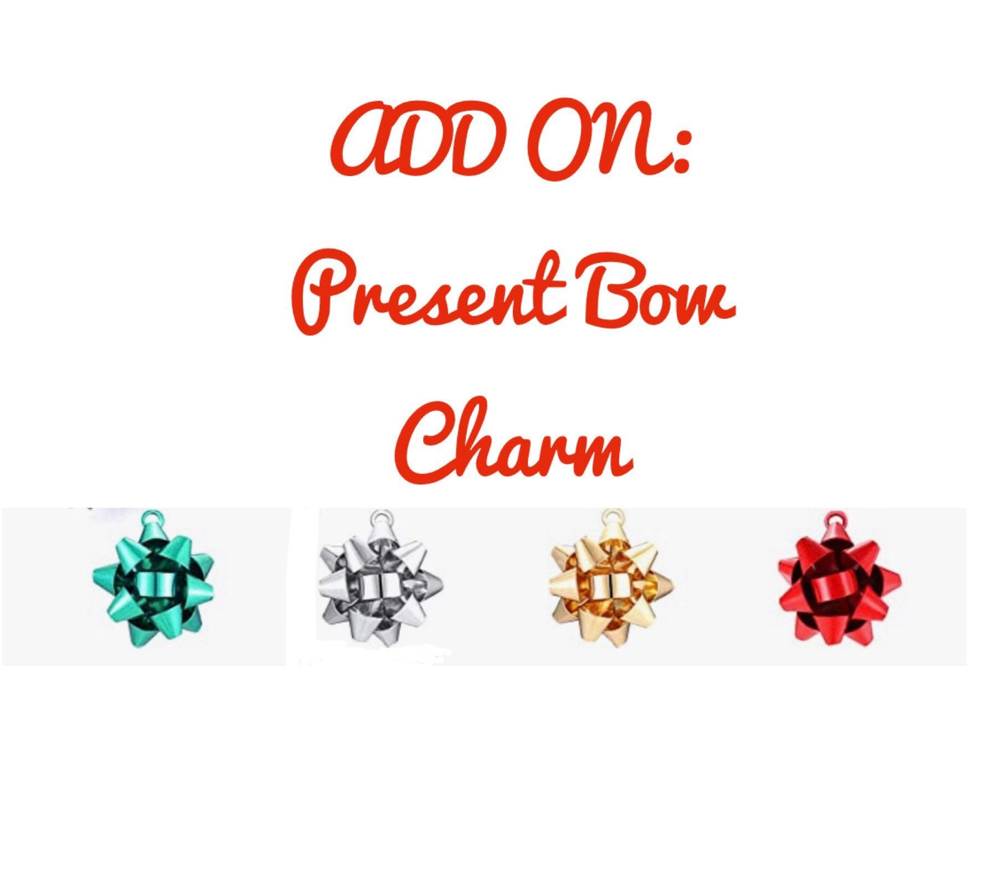 Winter Charm ADD ONS ~ Charms for Bows/Collars & Bandanas | Present Bows