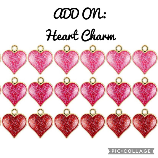 Heart Charm~ Charms for Bows/Collars & Bandanas