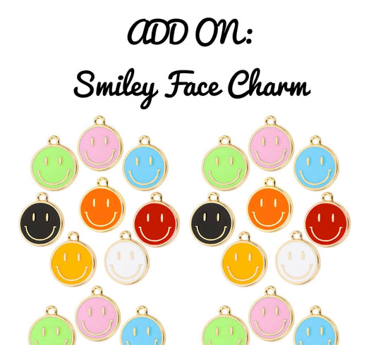 Charm ADD ONS ~Smiley Face Charms for Bows/Collars & Bandanas